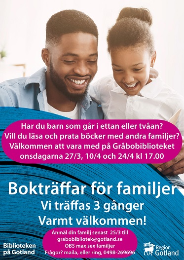 Boktr&auml;ffar affisch Gr&aring;bo mindre